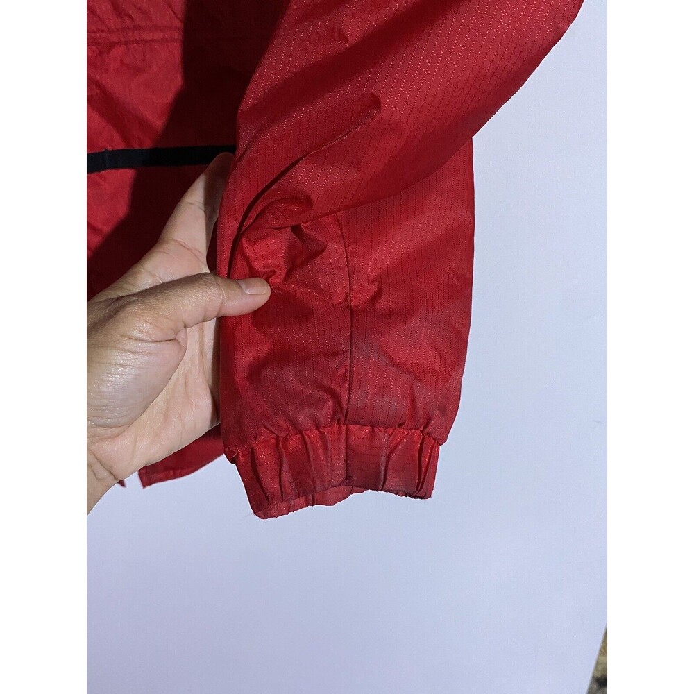 Nike Ohio State Buckeyes Jacket M Red Hooded Pullover‎ Windbreaker Quilted Lined - Picture 6 of 16